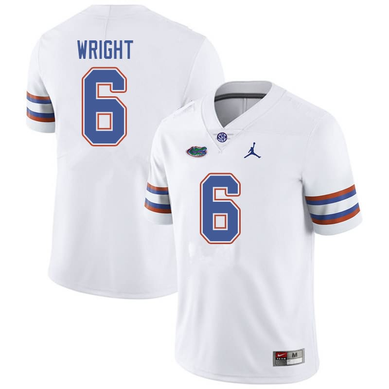 NCAA Florida Gators Nay'Quan Wright Men's #6 Jordan Brand White Stitched Authentic College Football Jersey YAM3264AZ